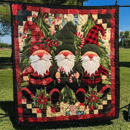 Rustic Gnome Quilted Blanket NCU0TH1041