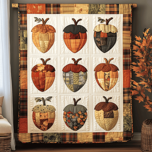 Rustic Acorn Quilted Blanket NCU0TH1865