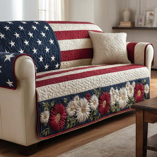 Rustic Anthem Quilted Sofa Cover NCU0HNH957