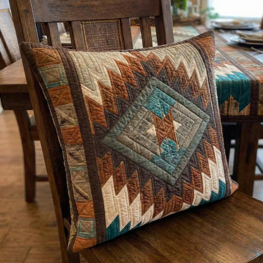 Rustic Arrow Diamond Quilted Pillow Case NCU0NXD1203