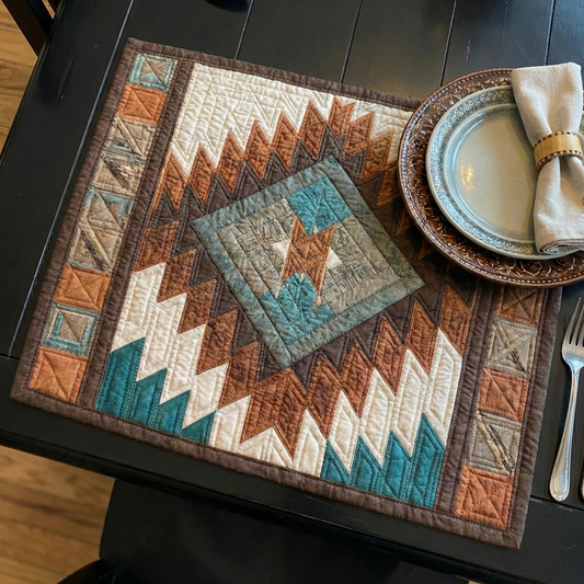 Rustic Arrow Diamond Quilted Place Mat NCU0NXD1203