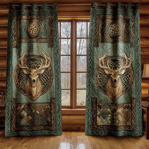Rustic Aura Quilted Curtains NCU0PTT2189