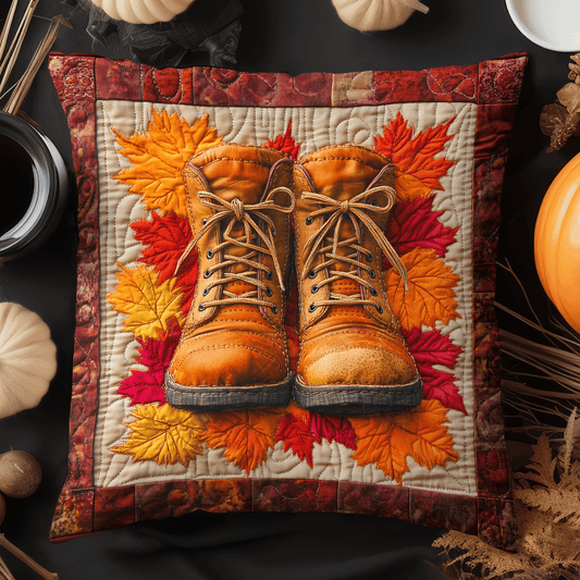 Rustic Autumn Charm Quilted Pillow Case NCU0DV977