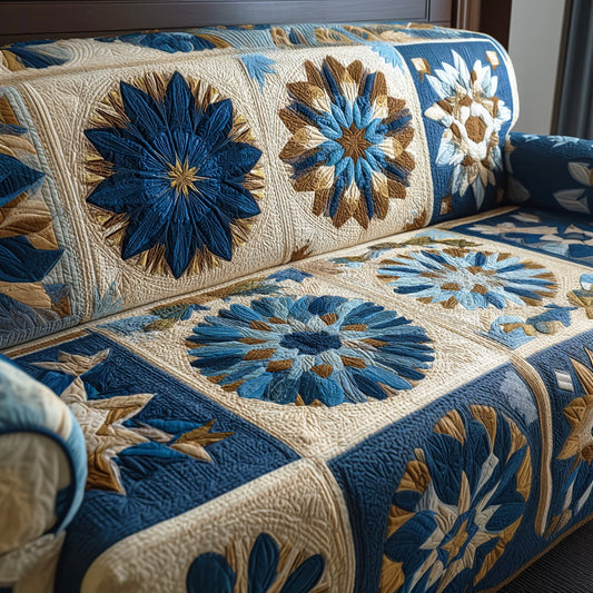 Rustic Bloom Quilted Sofa Cover NCU0NTD1227