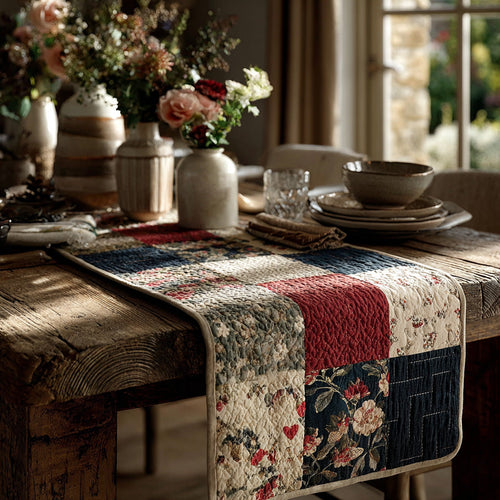 Rustic Bloom Quilted Table Runner NCU0LDH320