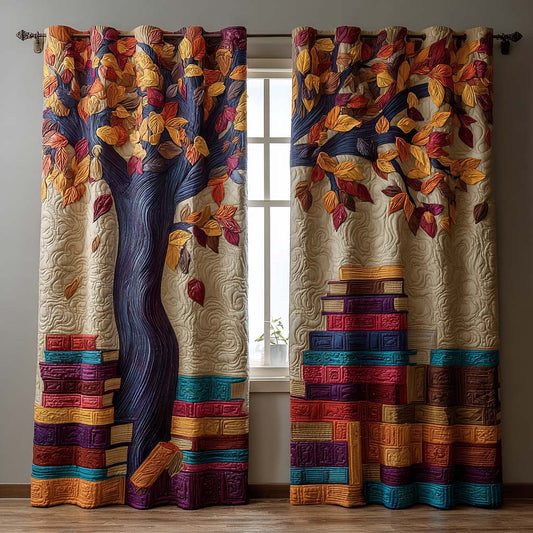 Rustic Book Canopy Quilted Curtains NCU0NXD1128