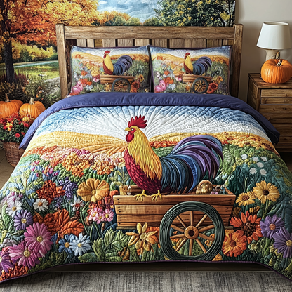 Rustic Charm 3-Piece Quilted Bedding Set NCU0NVH400