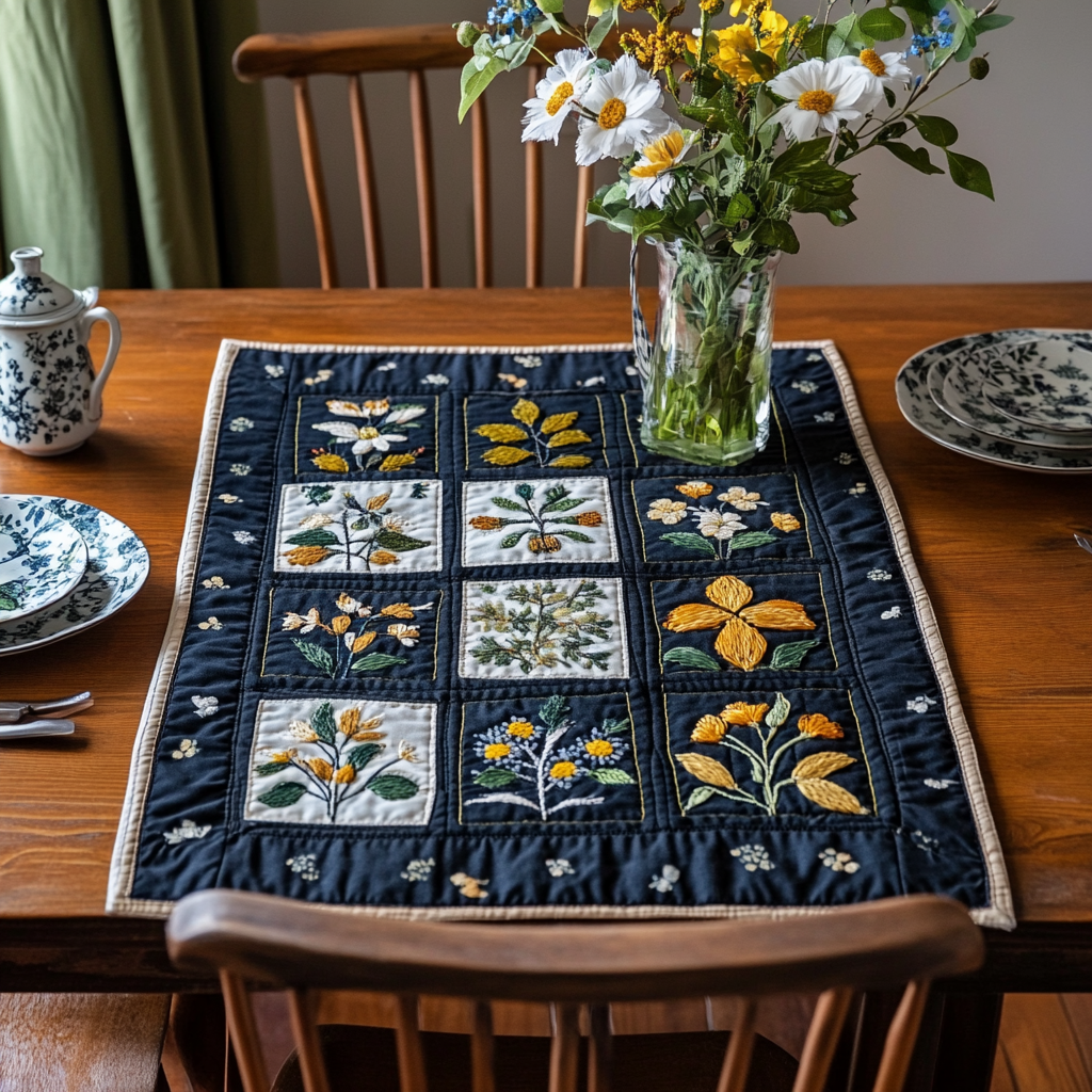 Rustic Charm Quilted Table Topper NCU0DDK506 – Quiltnest