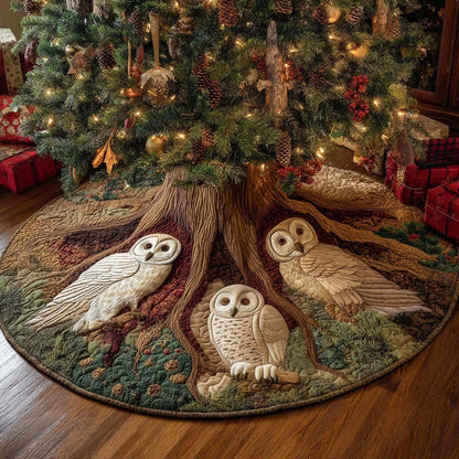 Rustic Critters Christmas Quilted Tree Skirt NCU0NNT2509