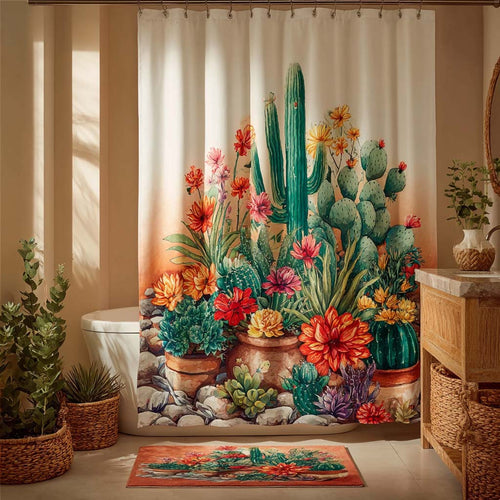 Rustic Desert Bloom Shower Curtain NCU0DQQ0373