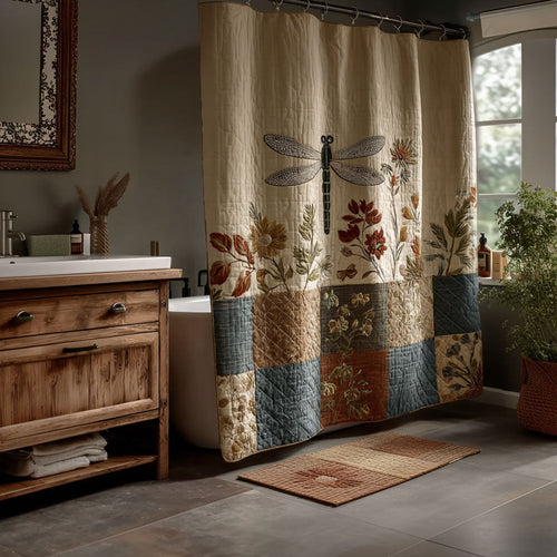 Rustic Dragonfly Haven Shower Curtain NCU0PTT2994