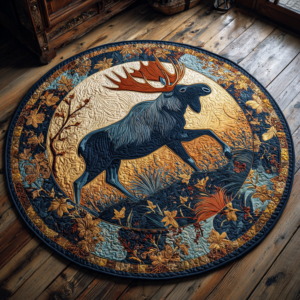 Rustic Echo Quilted Round Mat NCU0PTT1858