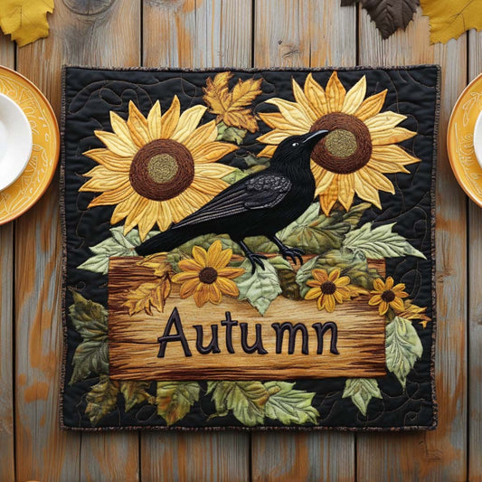 Rustic Fall Touch Quilted Table Topper NCU0NNT1254