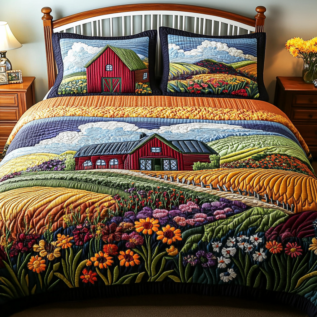 Rustic Fields Duvet Cover Set NCU0PVL270