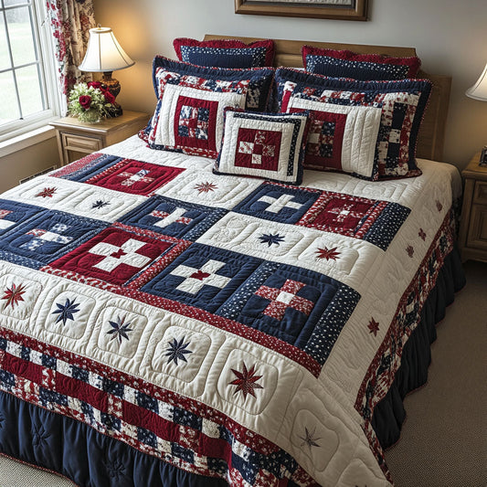 Rustic Glory 3-Piece Quilted Bedding Set NCU0NTD1643