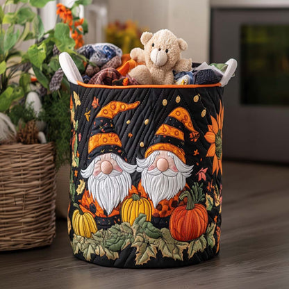 Rustic Gnome Mood Quilted Laundry Basket NCU0NNT1377