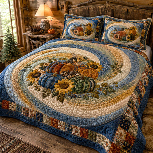 Rustic Harvest 3-Piece Quilted Bedding Set NCU0NTD2065