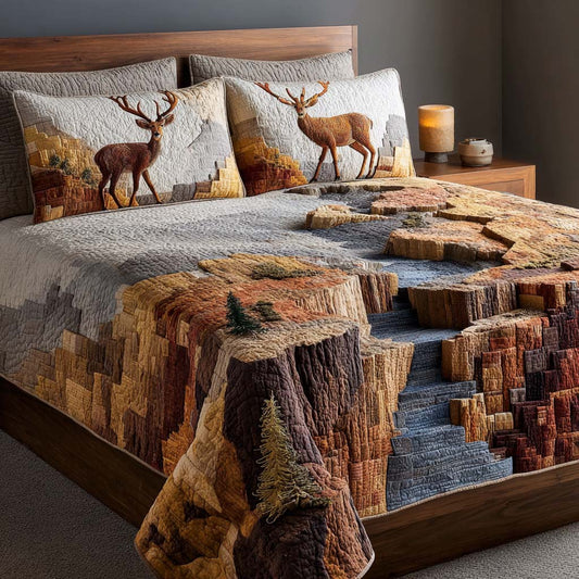 Rustic Haven 3-Piece Quilted Bedding Set NCU0NNL090