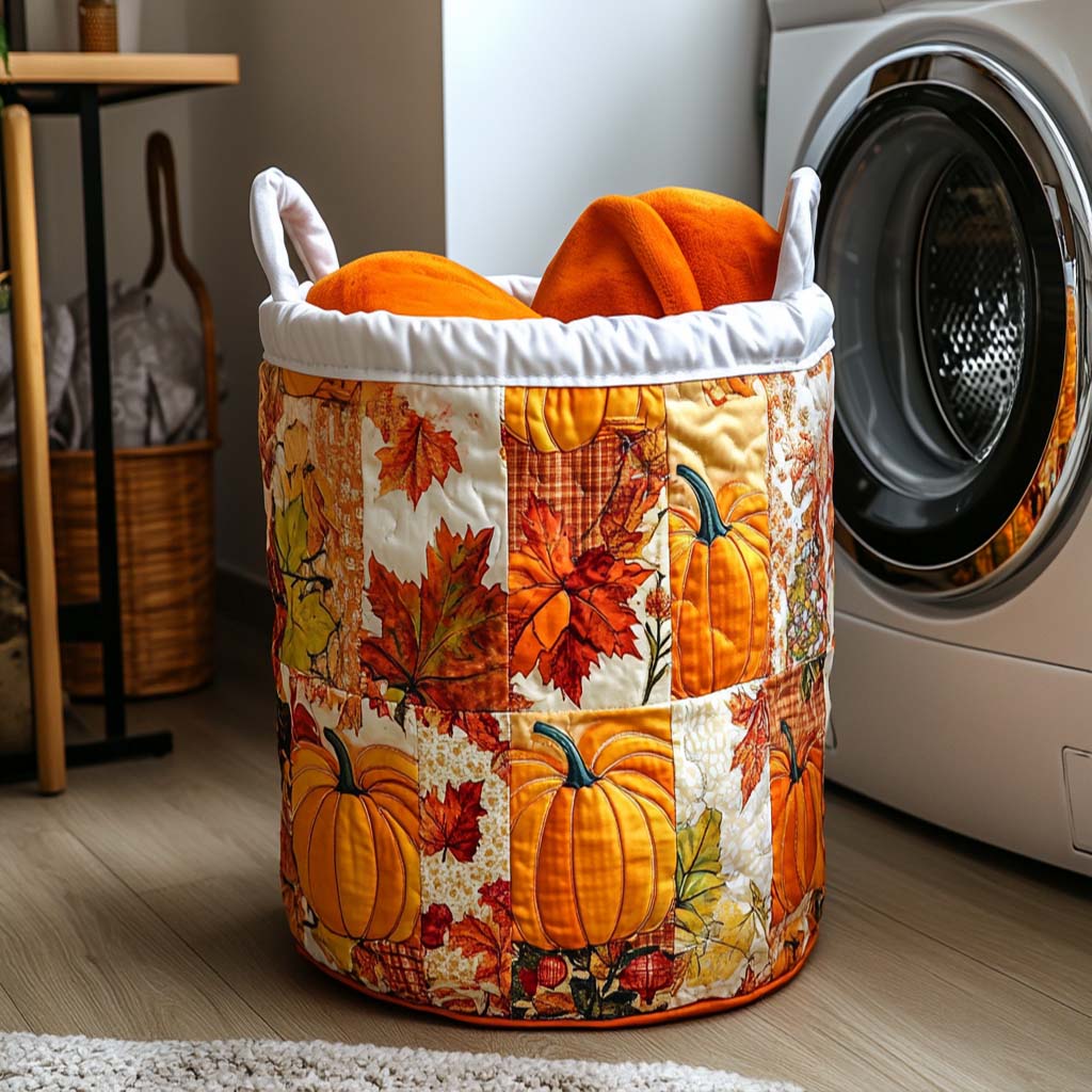 Rustic Haven Quilted Laundry Basket NCU0NNT1064