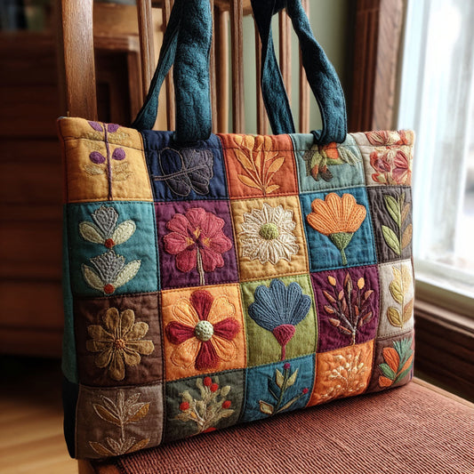 Rustic Herb Garden Quilted Tote Bag NCU0PTT1784