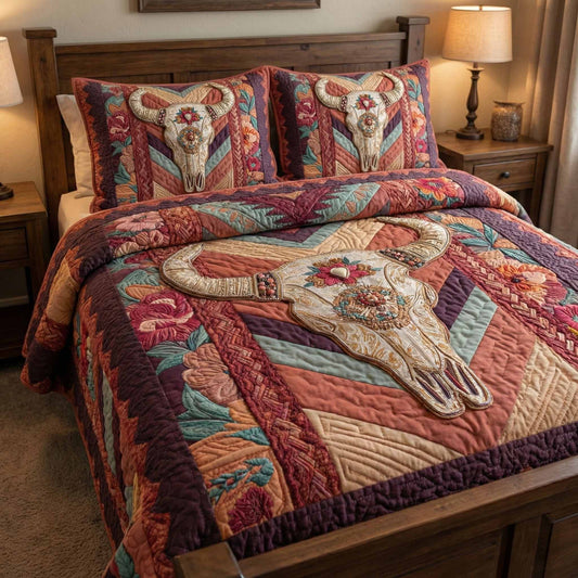 Rustic Horizon 3-Piece Quilted Bedding Set NCU0NXD1604