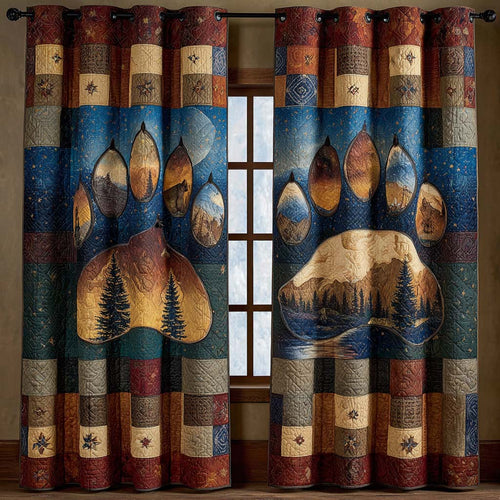 Rustic Journey Quilted Curtains NCU0NXD915