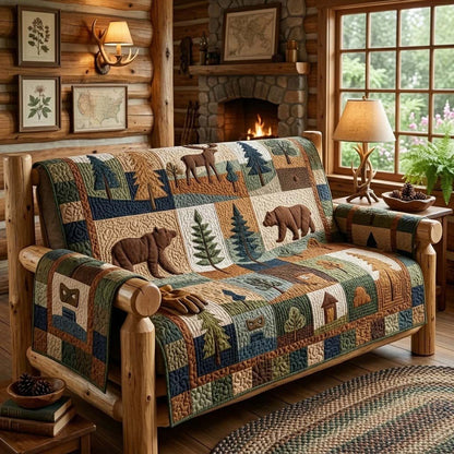 Rustic Life Trail Quilted Sofa Cover NCU0DQQ0742