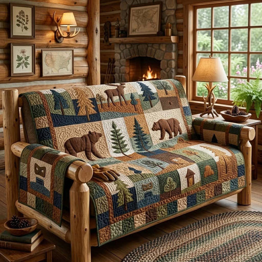 Rustic Life Trail Quilted Sofa Cover NCU0DQQ0742