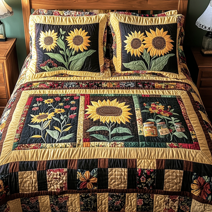 Rustic Light 3-Piece Quilted Bedding Set NCU0DDK500