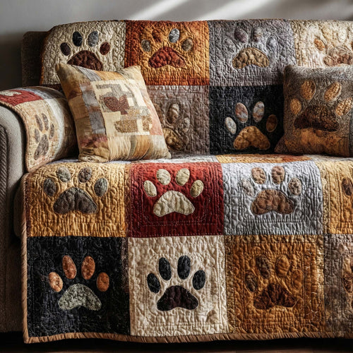 Rustic Love Quilted Sofa Cover NCU0NXD1308