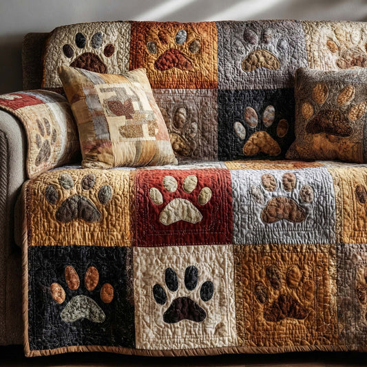 Rustic Love Quilted Sofa Cover NCU0NXD1308