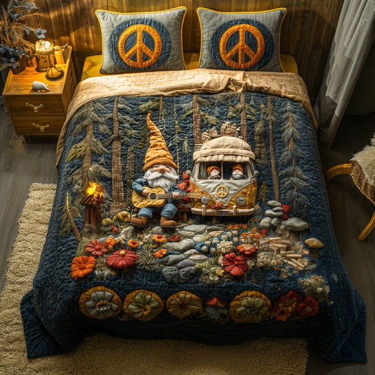 Rustic Melodies 3-Piece Quilted Bedding Set NCU0PTT094