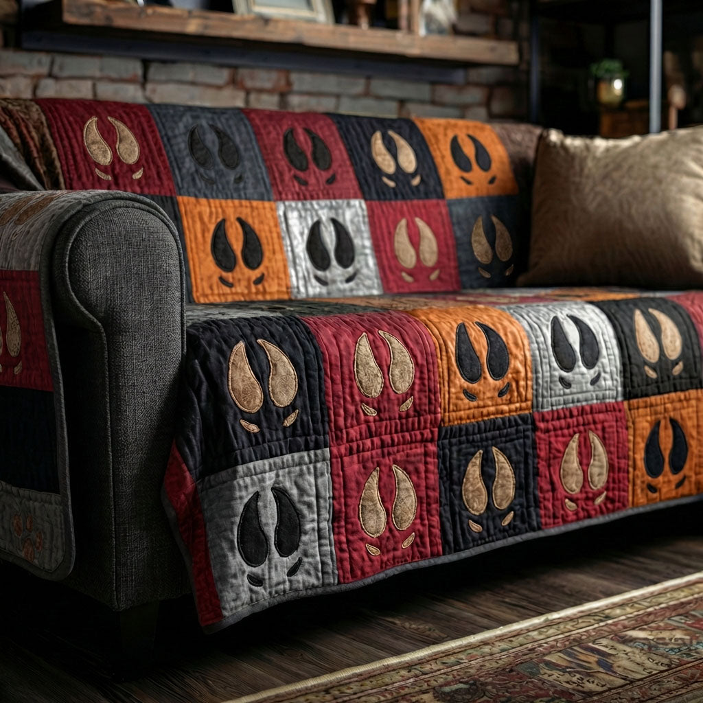 Rustic Mosaic Track Quilted Sofa Cover NCU0PTT2950