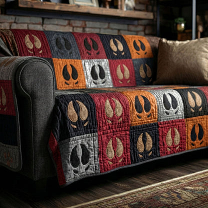 Rustic Mosaic Track Quilted Sofa Cover NCU0PTT2950