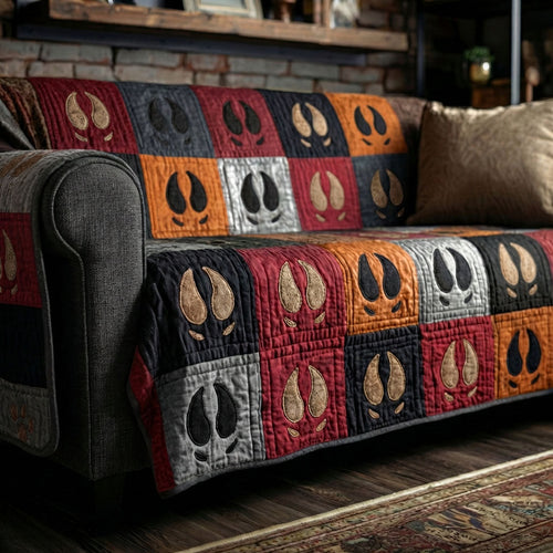 Rustic Mosaic Track Quilted Sofa Cover NCU0PTT2950