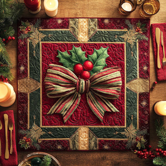 Rustic Noel Quilted Table Topper NCU0NTV104