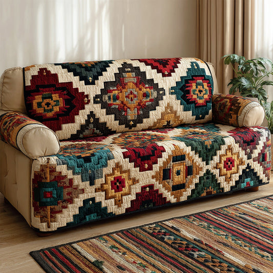 Rustic Nomad Quilted Sofa Cover NCU0LDH518