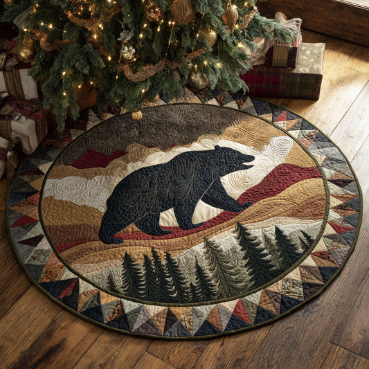 Rustic Path Quilted Round Mat NCU0NTV364