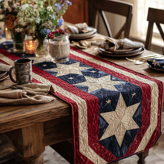 Rustic Patrio Quilted Table Runner NCU0DQQ0526