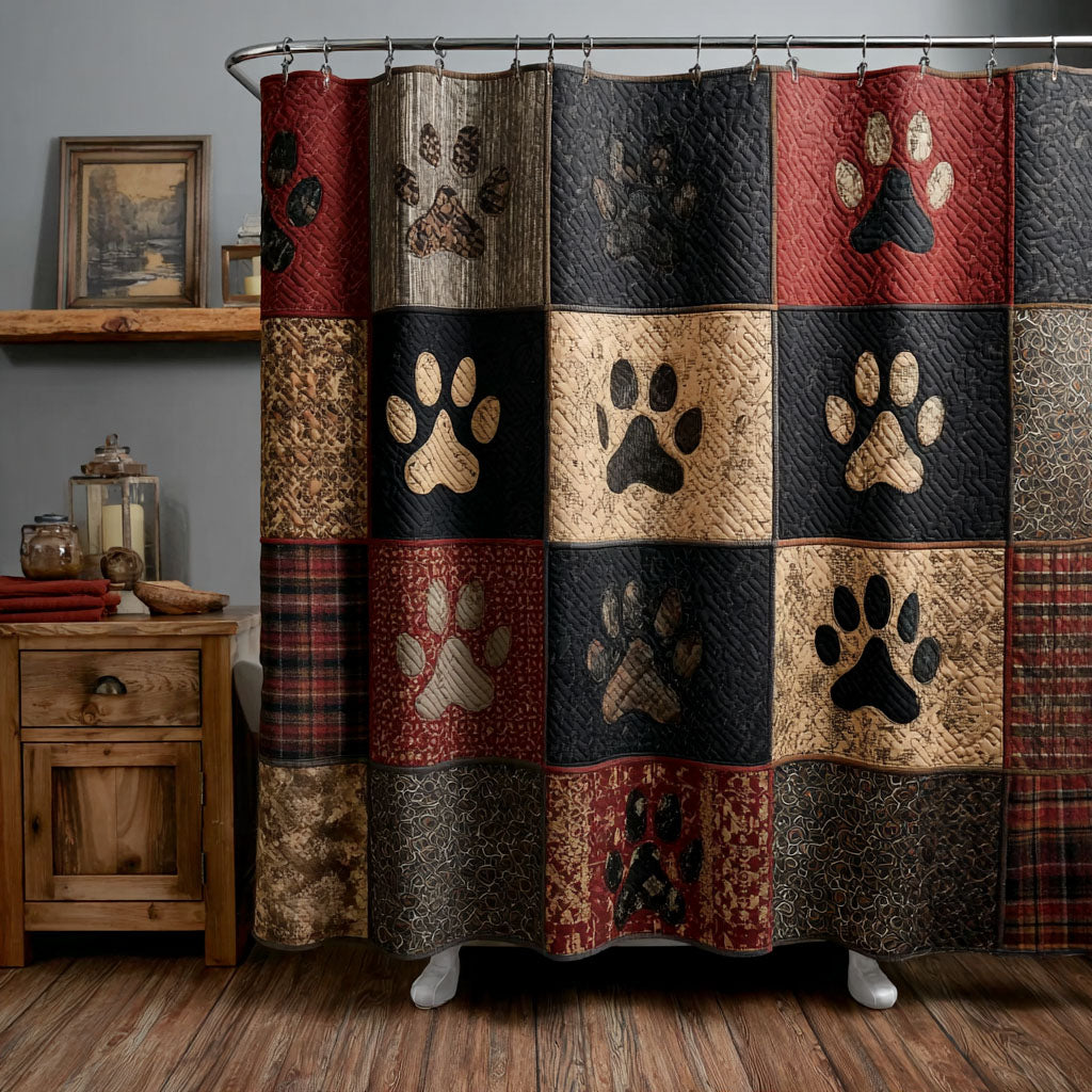 Rustic Paw Haven Shower Curtain NCU0PTT2859