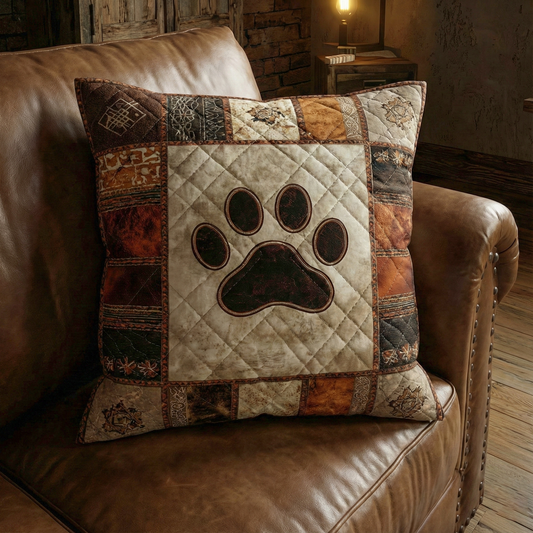 Rustic Paw Quilted Pillow Case NCU0NXD1269