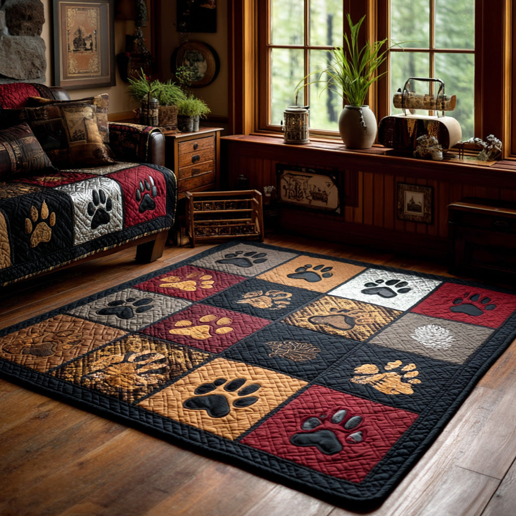 Rustic Paw Trail Area Rug NCU0PTT2643