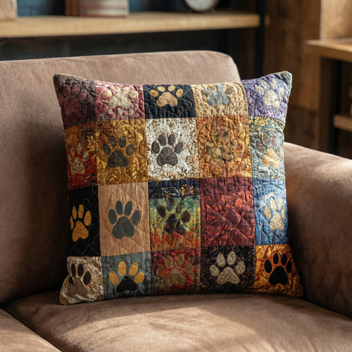 Rustic Paws Quilted Pillow Case NCU0NXD1298