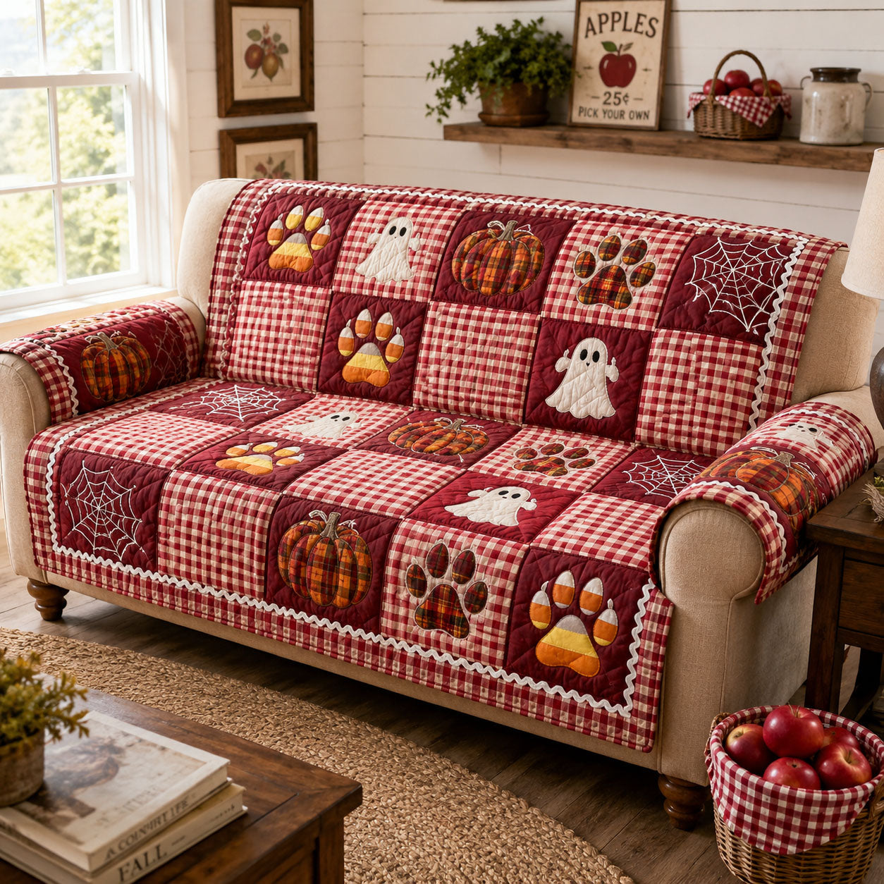 Rustic Paws Quilted Sofa Cover NCU0NTD2029