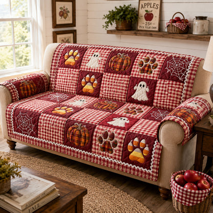 Rustic Paws Quilted Sofa Cover NCU0NTD2029