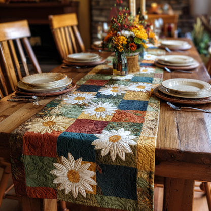 Rustic Petals Quilted Table Runner NCU0HNH861