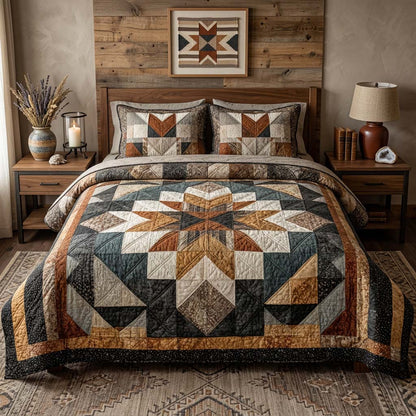 Rustic Prairie Patch 3-Piece Quilted Bedding Set NCU0DQQ0708