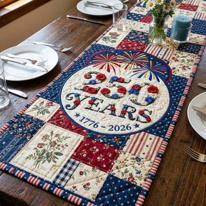 Rustic Pride Quilted Table Runner NCU0DV2120