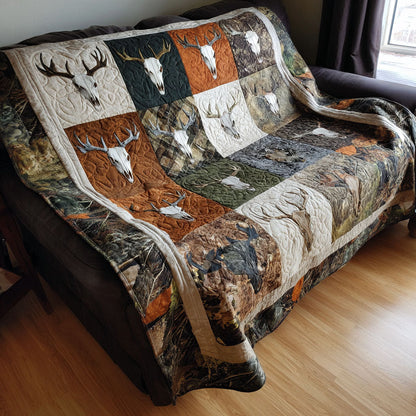 Rustic Range Skull Quilted Blanket NCU0PTT1974