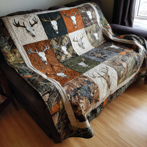 Rustic Range Skull Quilted Blanket NCU0PTT1974